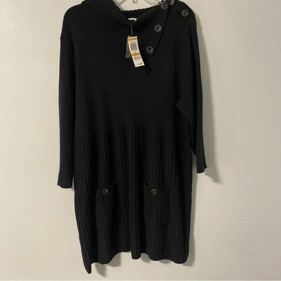 Style & Co. | Dresses | Style Co Black Button Detail Cowl Neck Sweater Dress 2x Pockets | Poshmark Style & Co. | Dresses | Style Co Black Button Detail Cowl Neck Sweater Dress 2x Pockets | Poshmark